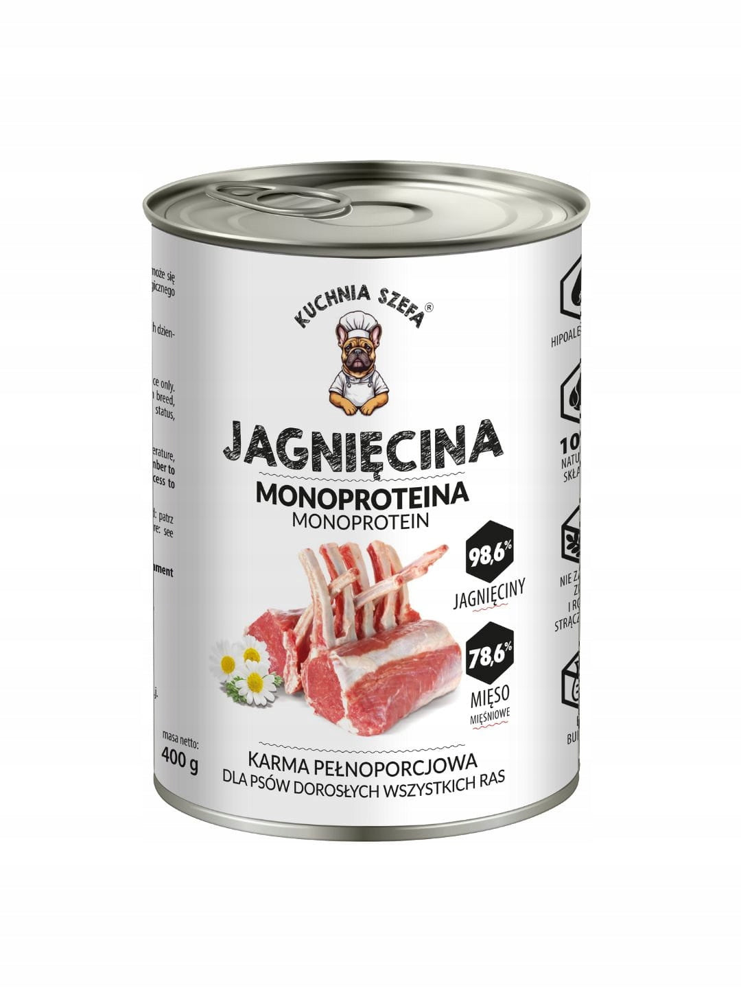 CHEF'S KITCHEN - LAMB 400g - MONOPROTEIN DOG FOOD MONO PROTEIN