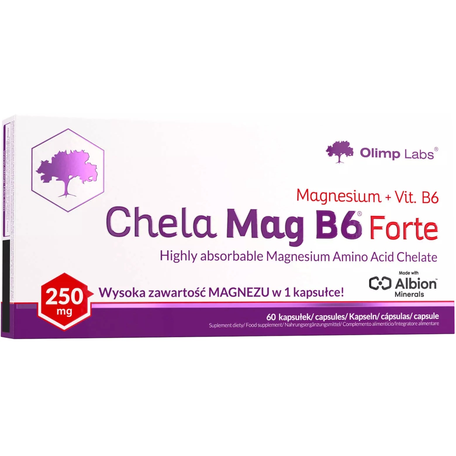 CHELA-MAG B6 FORTE MEGA CAPS 60 CAPSULES Brand Olimp Laboratories