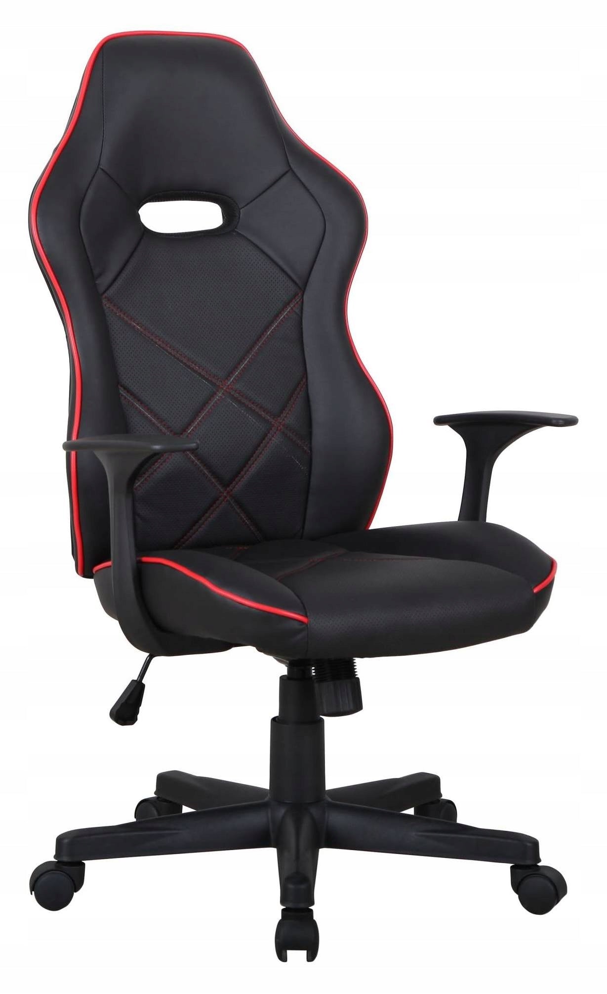 CHENE Office and Gaming Swivel Chair Ergonomic Black and Red