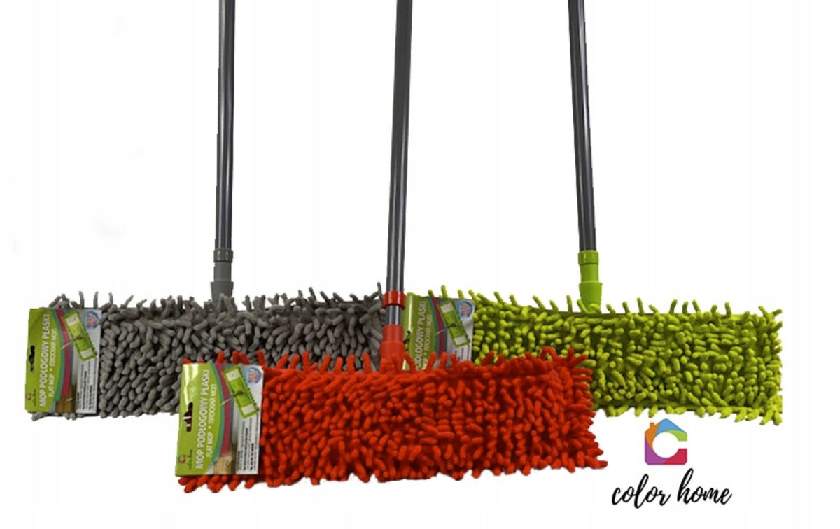 CHENILL flat mop with telescopic pole 120 cm - SET Brand Remus