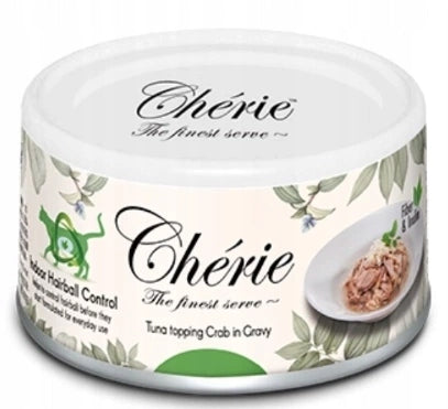 CHERIE - Tuna with Crab in Sauce 80g HAIRBALL - WET CAT FOOD