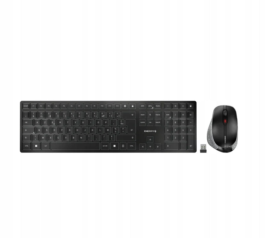 CHERRY DW 9500 SLIM Keyboard Included Mouse Universal RF Wireles...