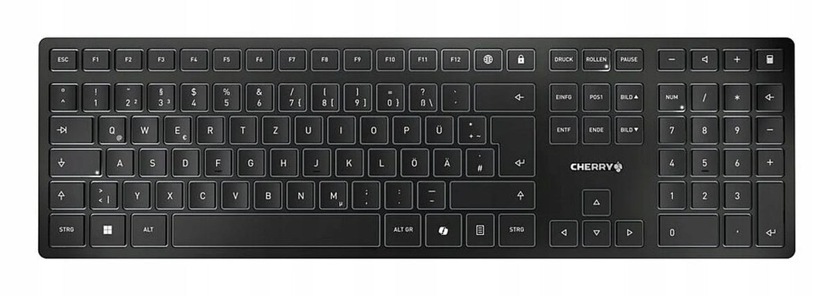 CHERRY KW 9100 SLIM Keyboard Universal RF Wireless + Bluetooth QWE...