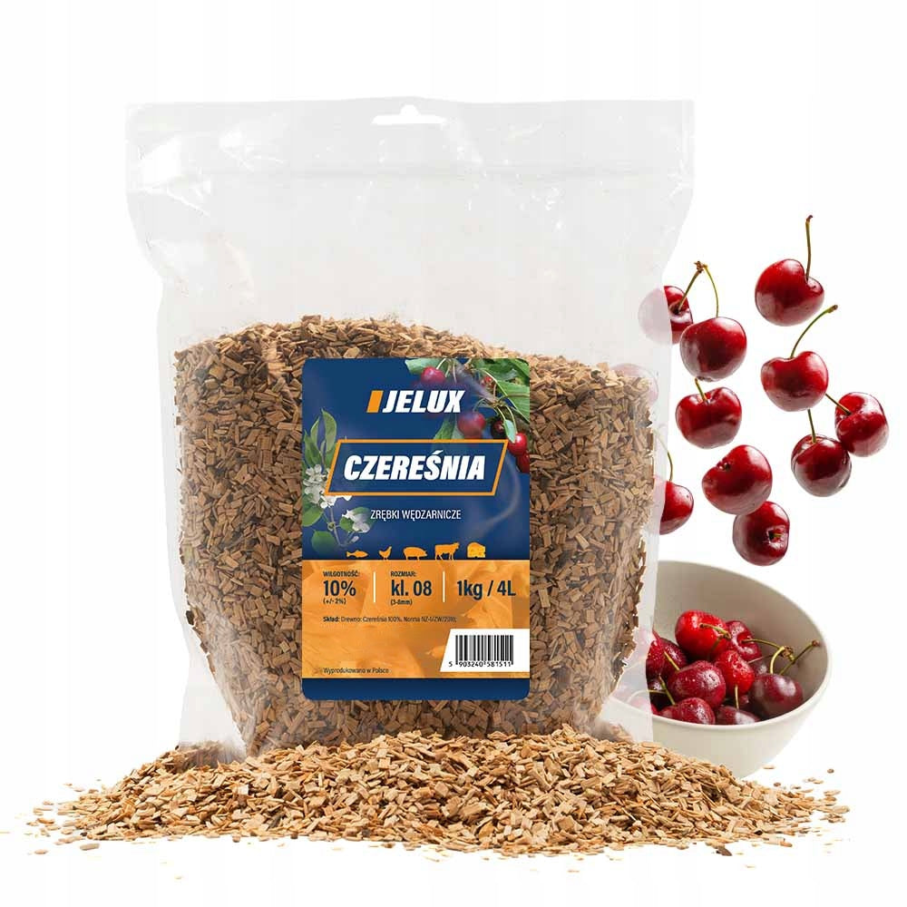 CHERRY WOOD CHIPS CLASS 08 1KG JELUX