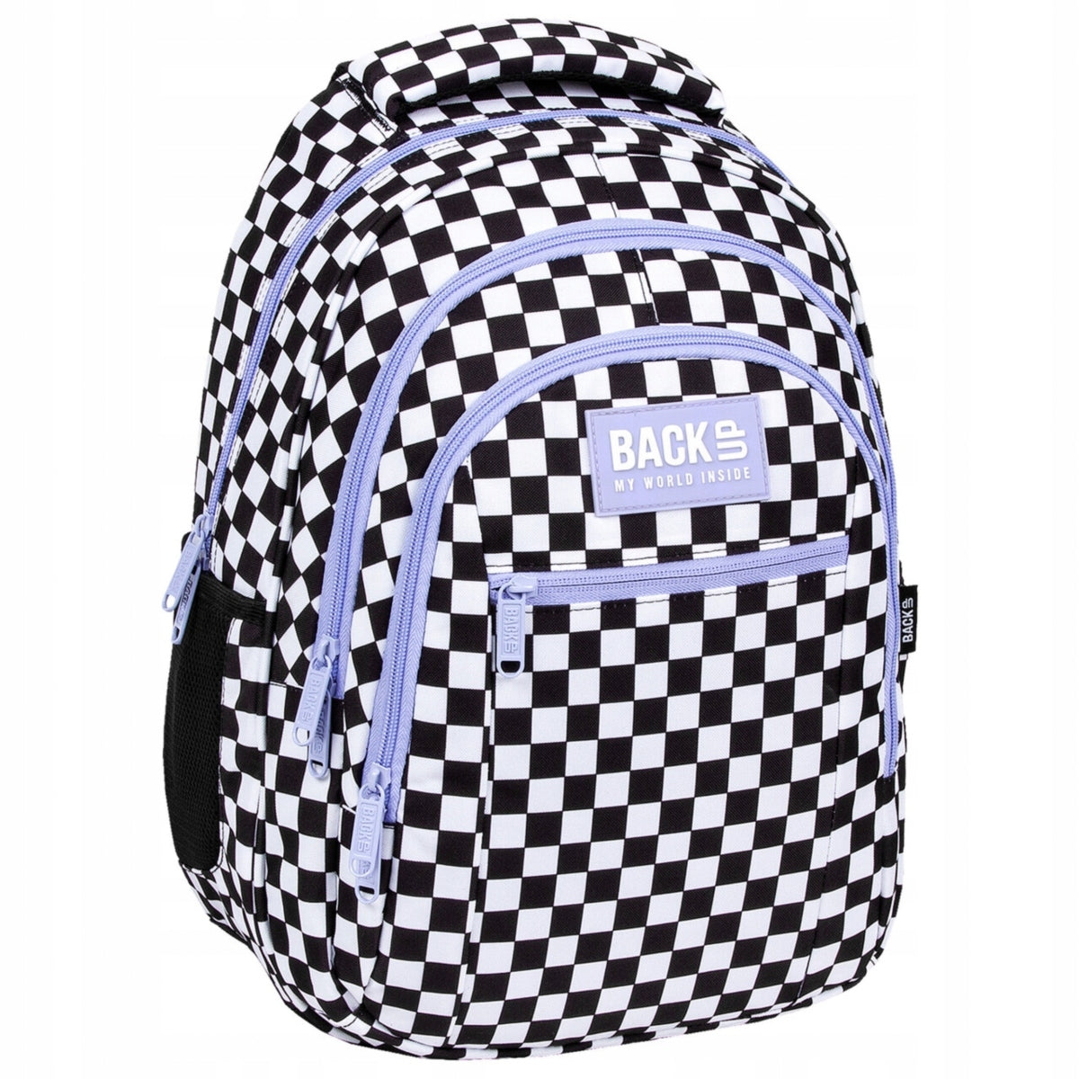 CHESSBOARD BACKPACK YOUTH BACKUP SCHOOL GRILLE PURPLE DERFORM