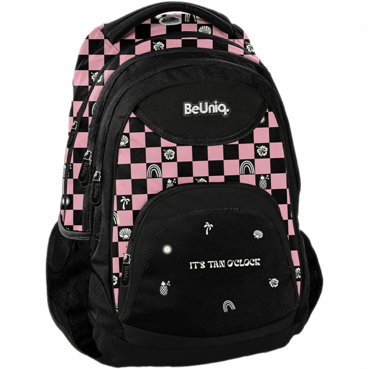 CHESSBOARD SCHOOL BACKPACK BeUniq YOUTH FOR GIRLS Manufacturer code BU26SU-2708