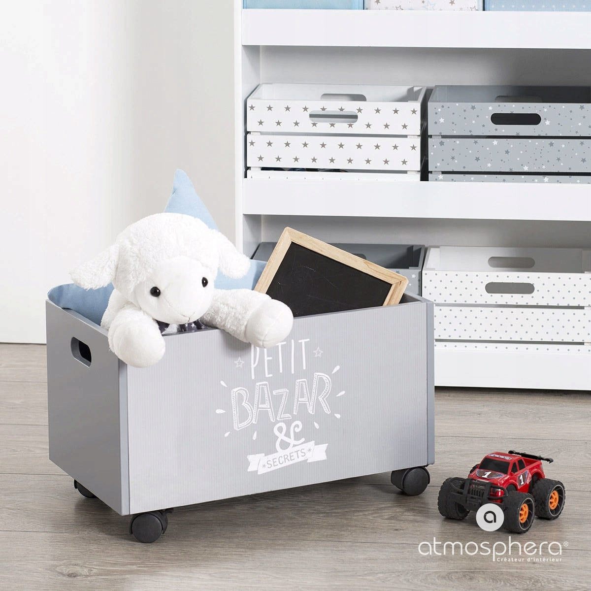 CHEST TOY CART VERY ROOMY 48x30x28 Brand Atmosphera