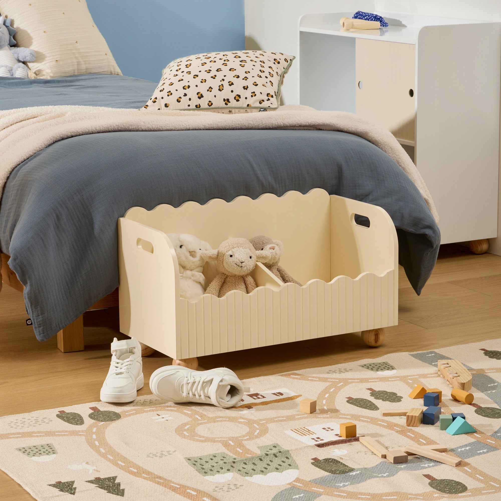 CHEST WITH 2 COMPARTMENTS 60X36X30 CM MDF BEIGE Brand Atmosphera
