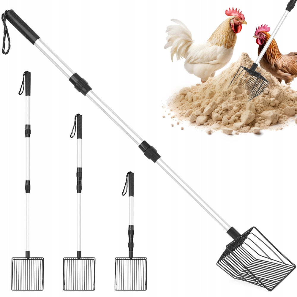 CHICKEN DROPPINGS SHOVEL METAL CAT LITTER BOX SPATULA 106.7CM