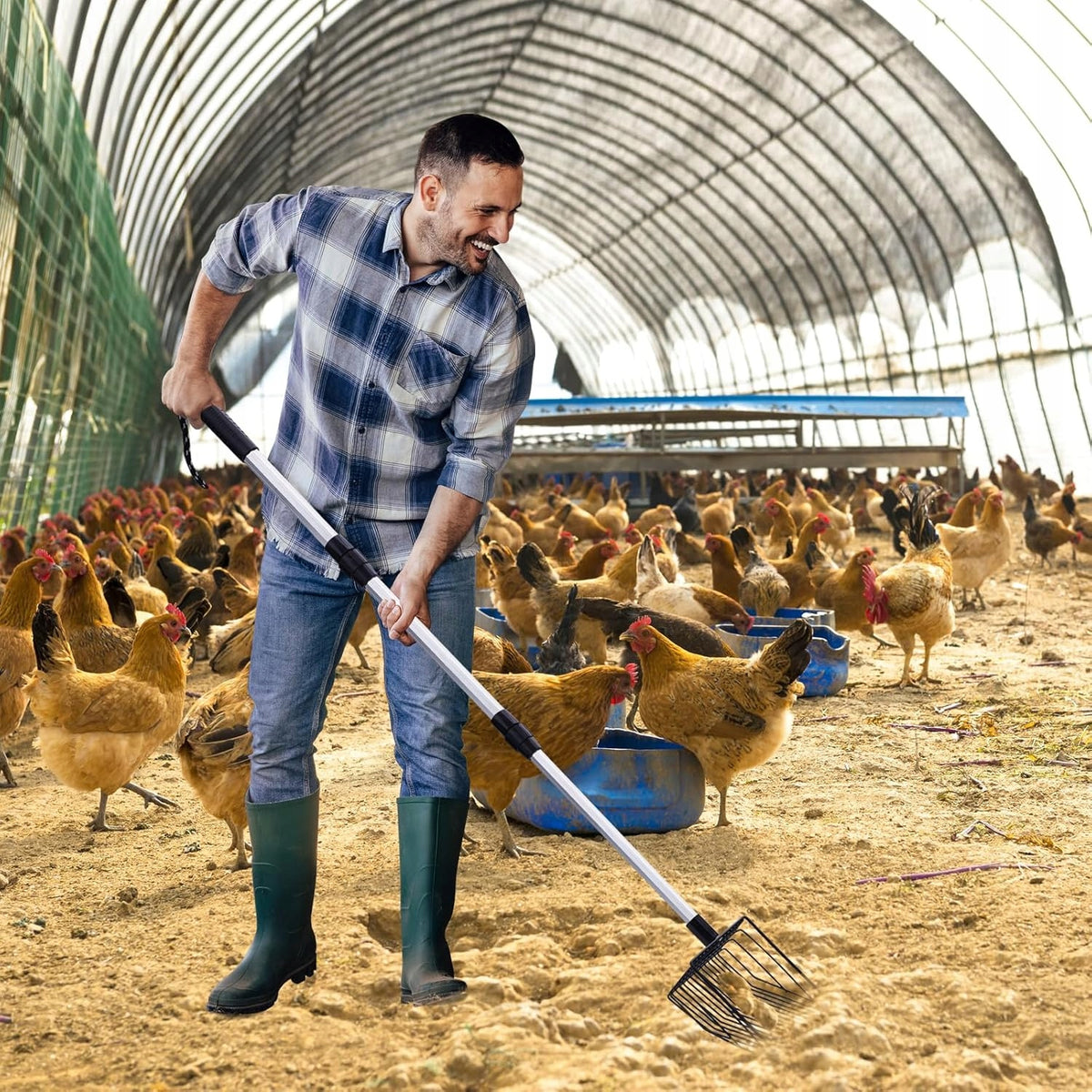 CHICKEN DROPPINGS SHOVEL METAL CAT LITTER BOX SPATULA Packaging status original