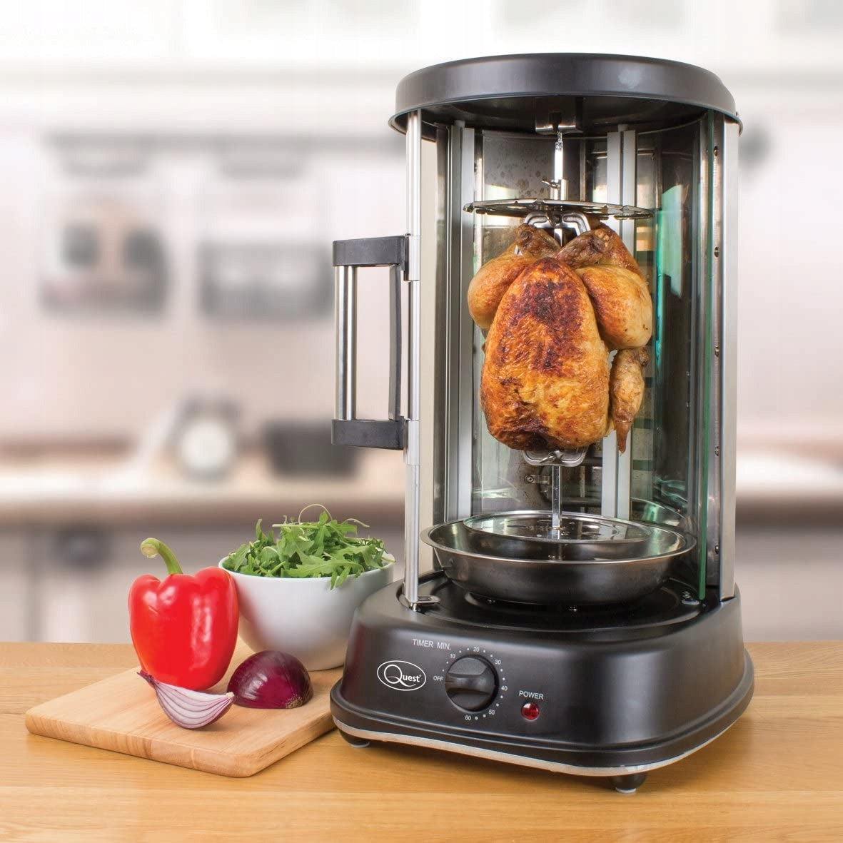 CHICKEN SPIT/KEBAB/HOME SPIT Quest 21 l/UK Power rating 1500 W