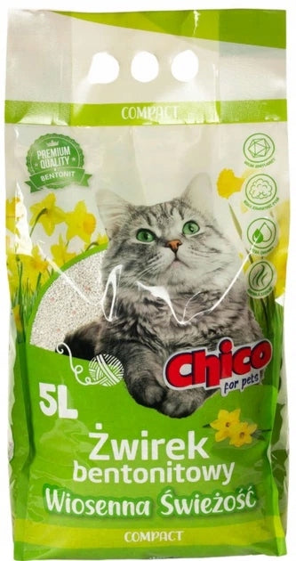 CHICO Bentonite Litter for Cat Spring Freshness 5l fine Packaging status original