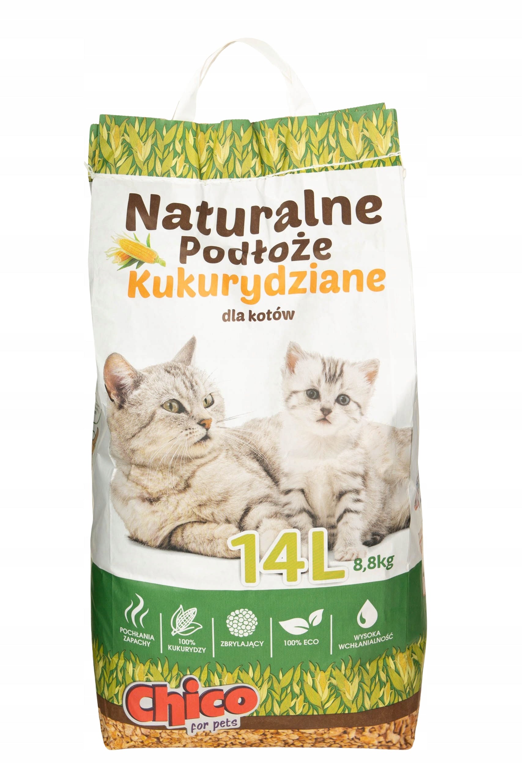 CHICO Corn Litter Cat Substrate 14l Clumping Manufacturer code 5907731341608