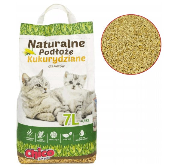 CHICO Corn litter for litter box Cat substrate 7l clumping Kind corn
