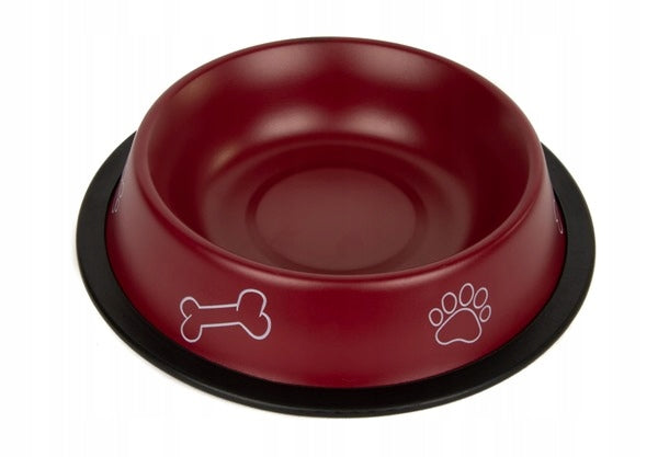 CHICO METAL BOWL ON RUBBER 0,71L RED