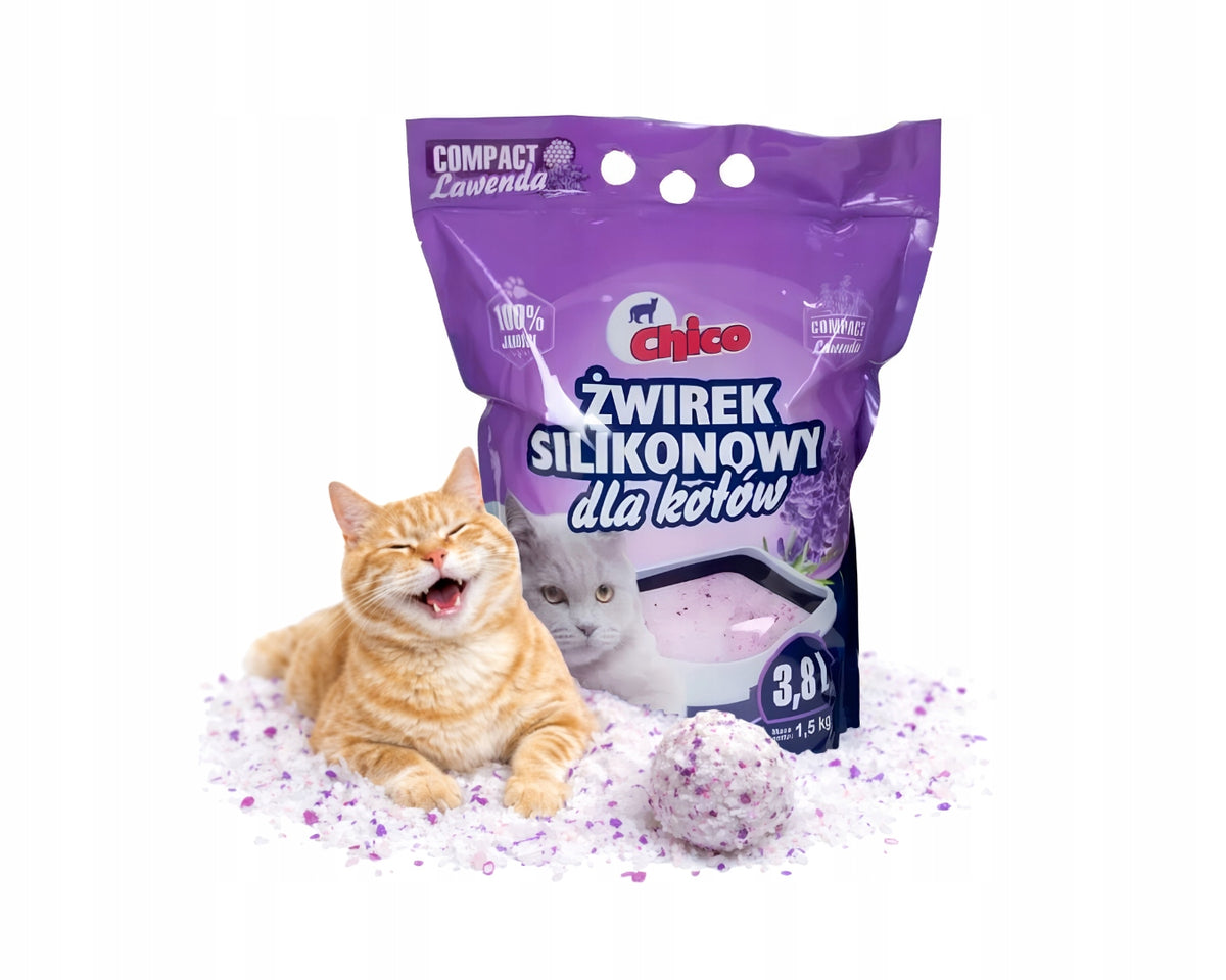 CHICO silicone litter for litter box Compact LAVENDER 2x3,8l Packaging status original