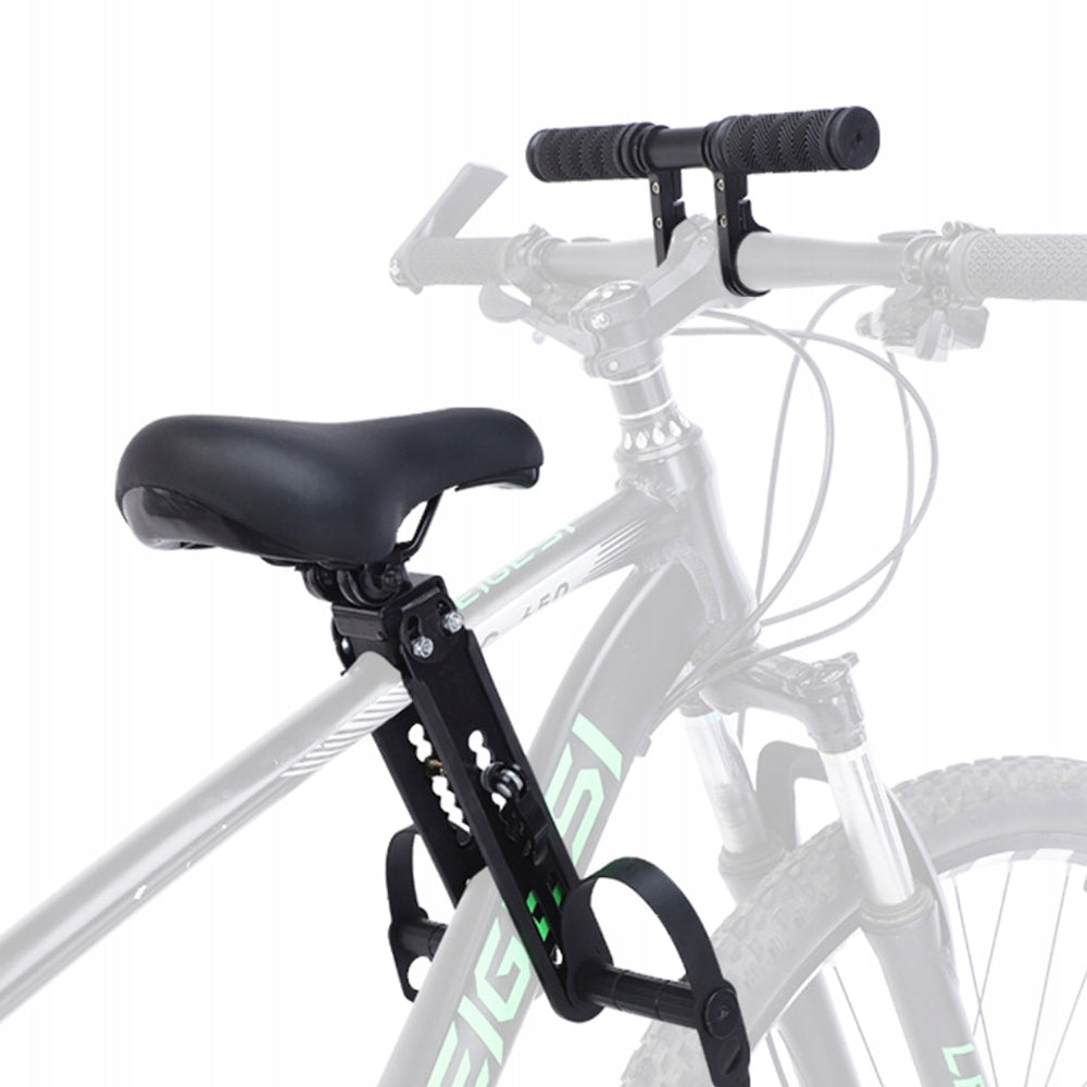 CHILD BIKE SEAT FOR FRONT FRAME SAFE SADDLE Black Kind children's and junior saddle