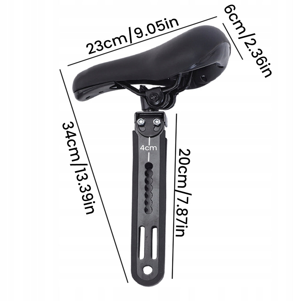 CHILD BIKE SEAT FOR FRONT FRAME SAFE SADDLE Black Width 230 mm