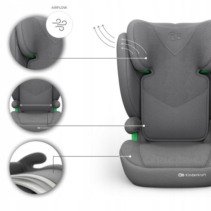CHILD CAR SEAT 15 36 ISOFIX KINDERKRAFT JUNIOR FIX2 PLUS Brand Kinderkraft
