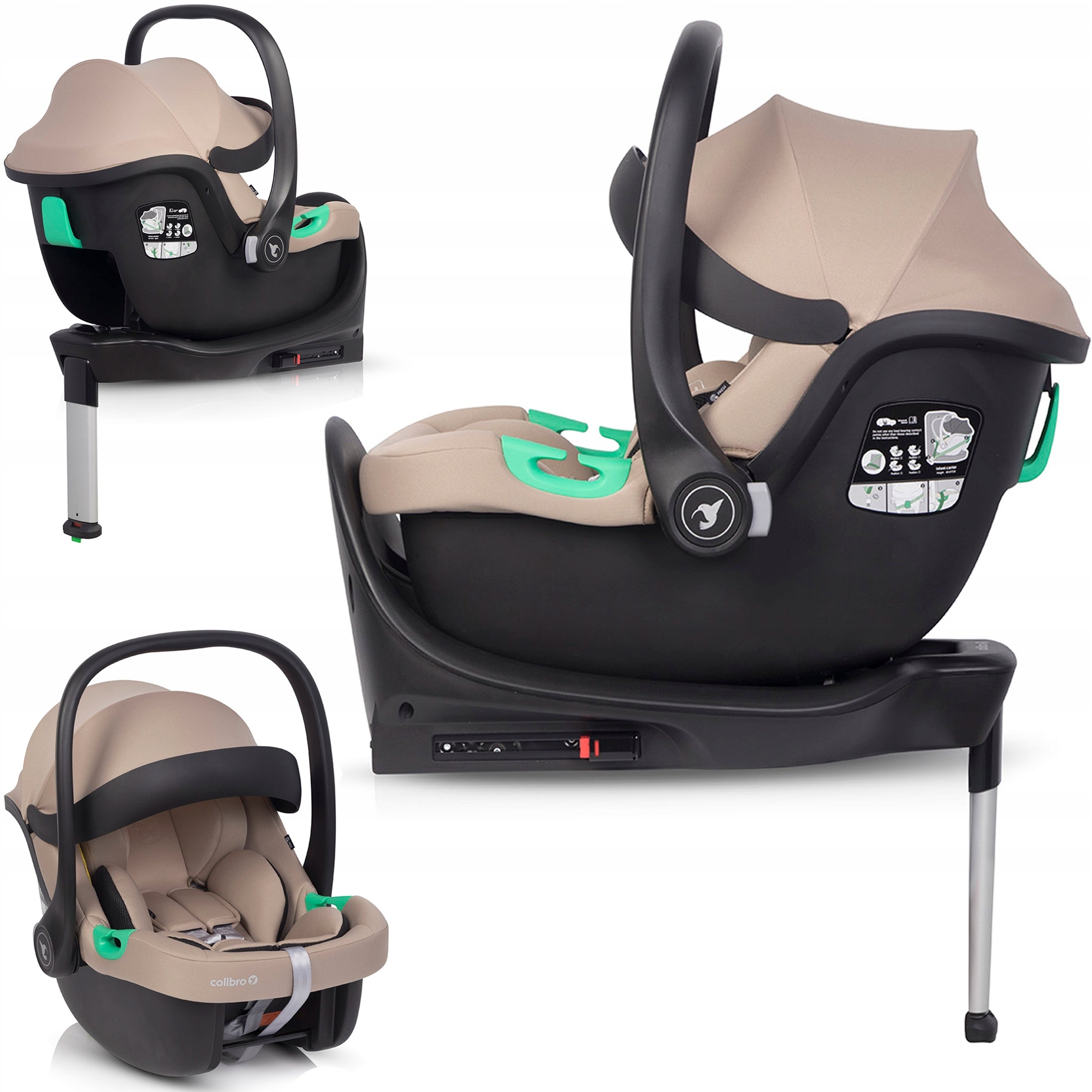 CHILD CAR SEAT ISOFIX BASE RWF 0-13 KG i-SIZE SIDE PROTECTION
