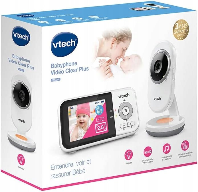 CHILD MONITOR WITH CAMERA COLOR IMAGES SOUND SCREEN LCD WHITE SENSOR Medical device no