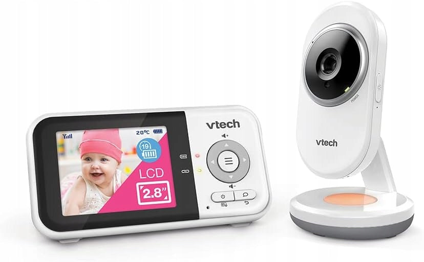 CHILD MONITOR WITH CAMERA COLOR IMAGES SOUND SCREEN LCD WHITE SENSOR Packaging status original