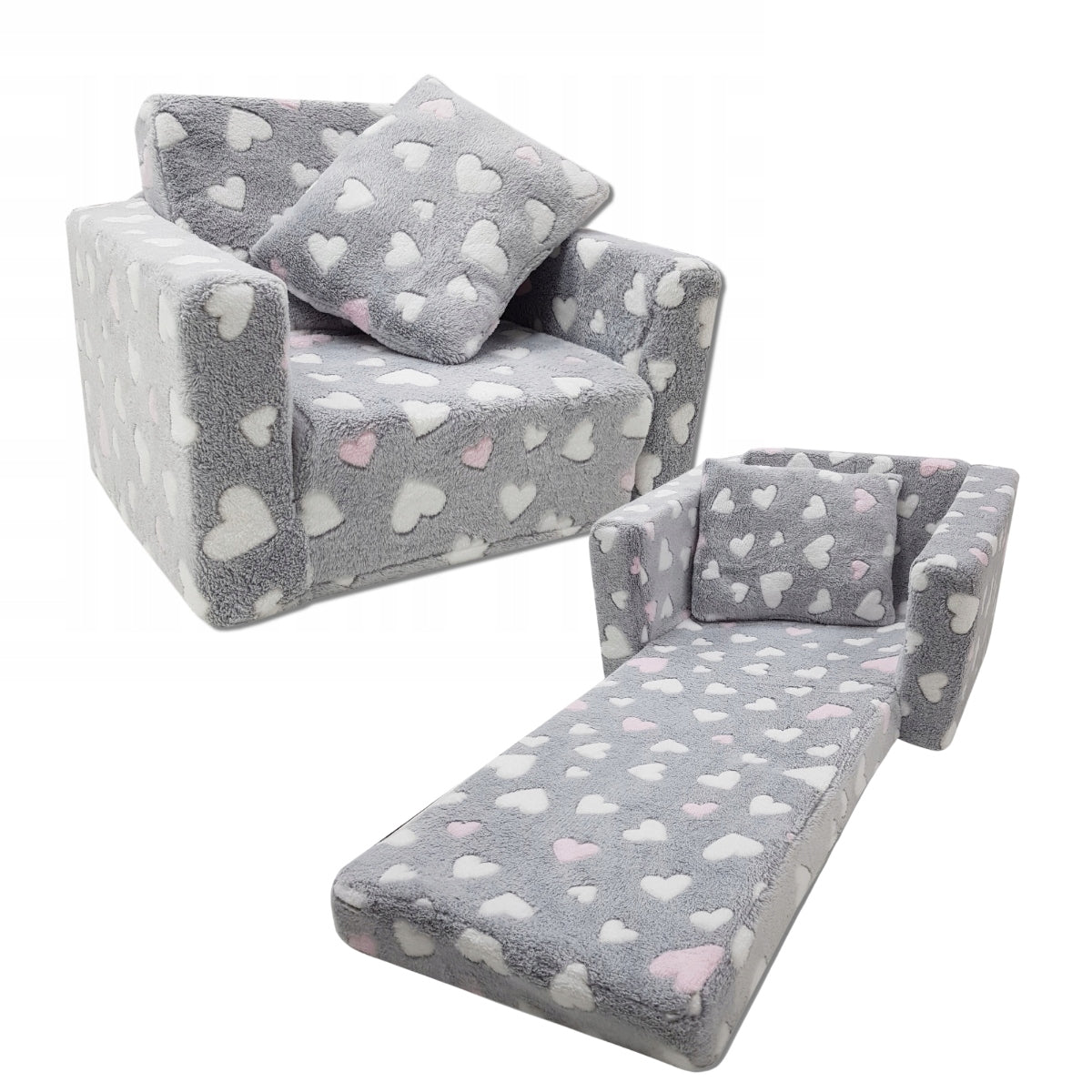 CHILD SEAT RECLINING PLUSH ARMCHAIR POUF