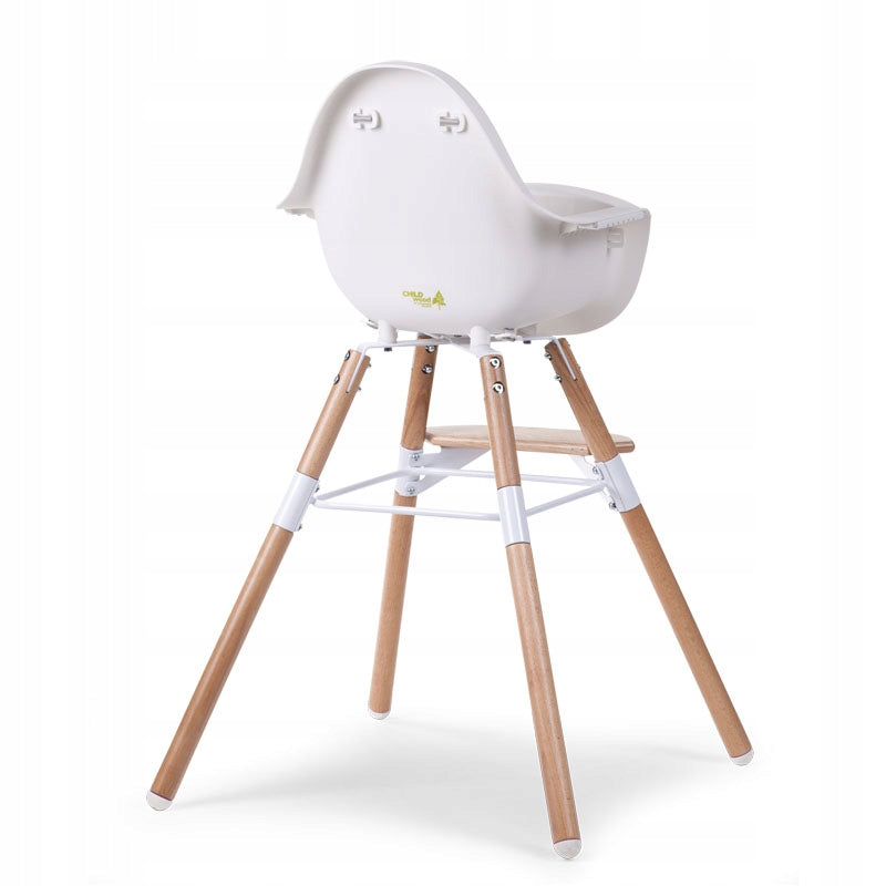 CHILDHOME FOR HIGH CHAIR FEEDING 2in1 wooden legs EVOLU 2 Natural/White Manufacturer code CHEVO180NW