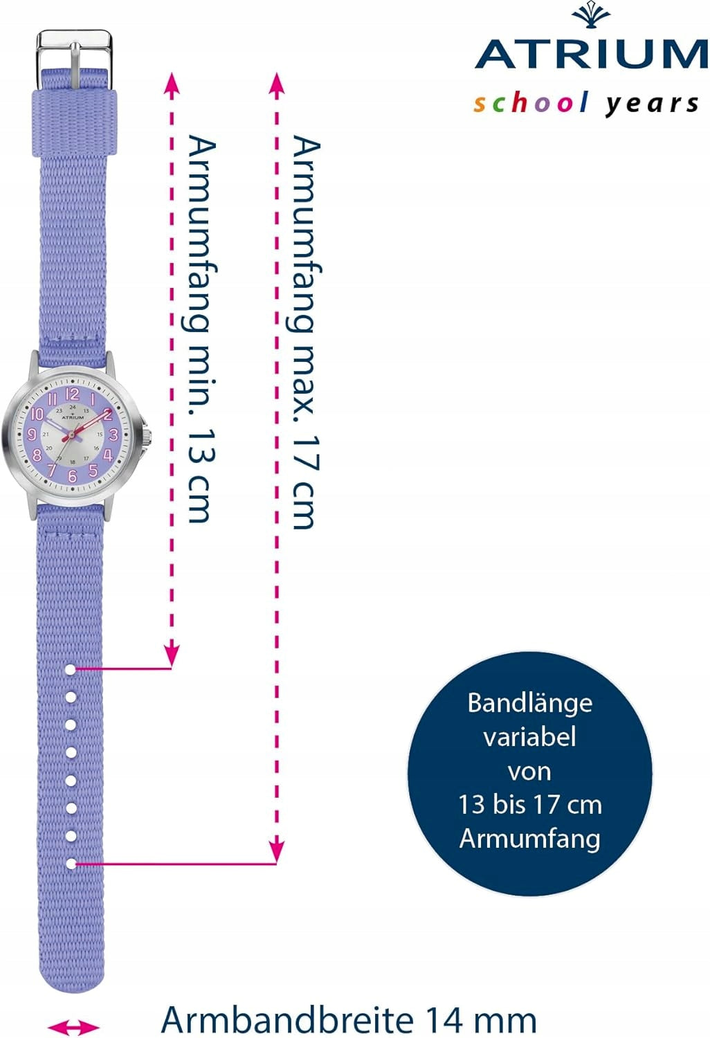 CHILDREN'S ANALOG QUARTZ WATCH GIRLS WITH NYLON STRAP Brand NO Logo