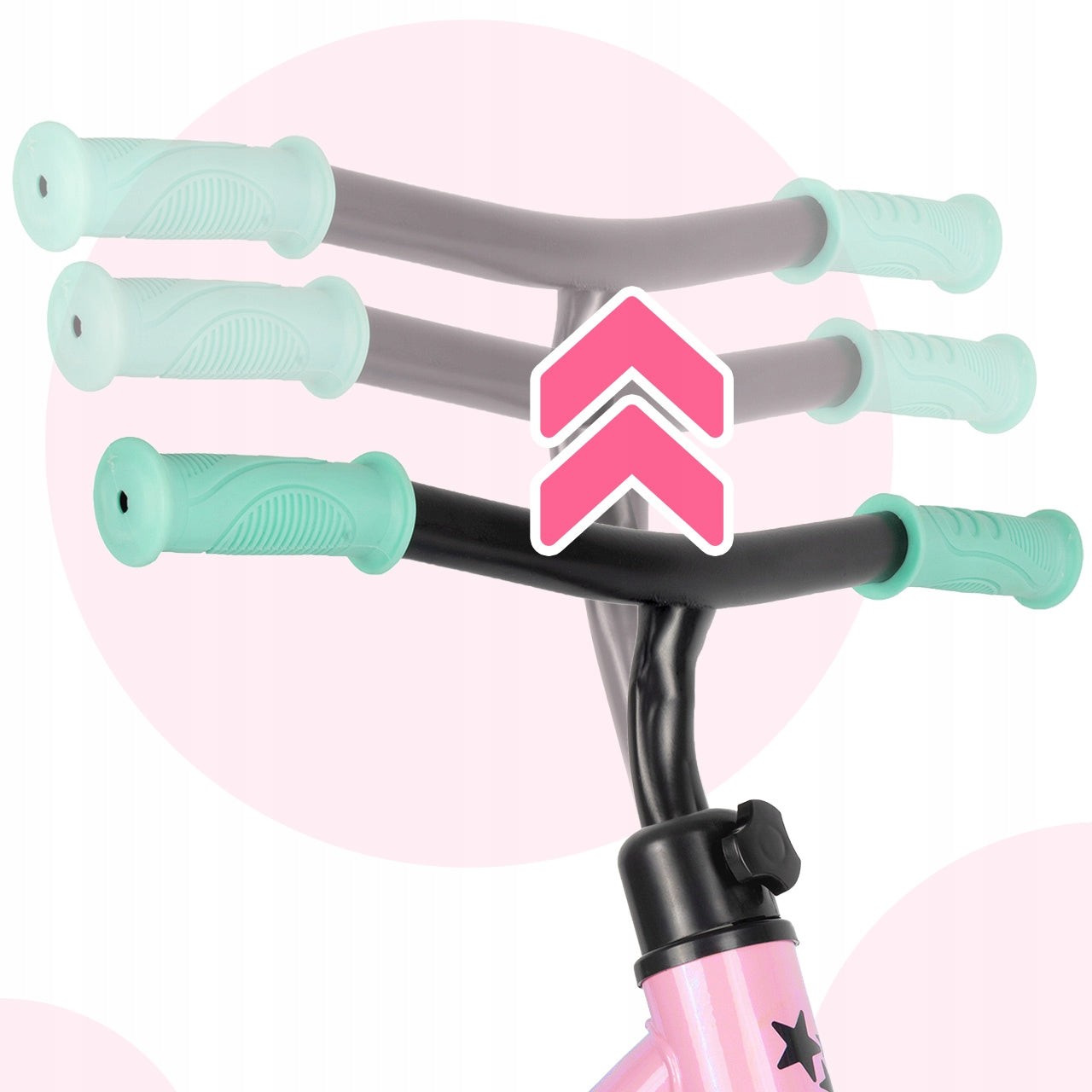 CHILDREN'S BALANCE BIKE FOR CHILDREN 2+ FOAM WHEELS EVA 12" LIGHT 1,8KG Color white blue pink