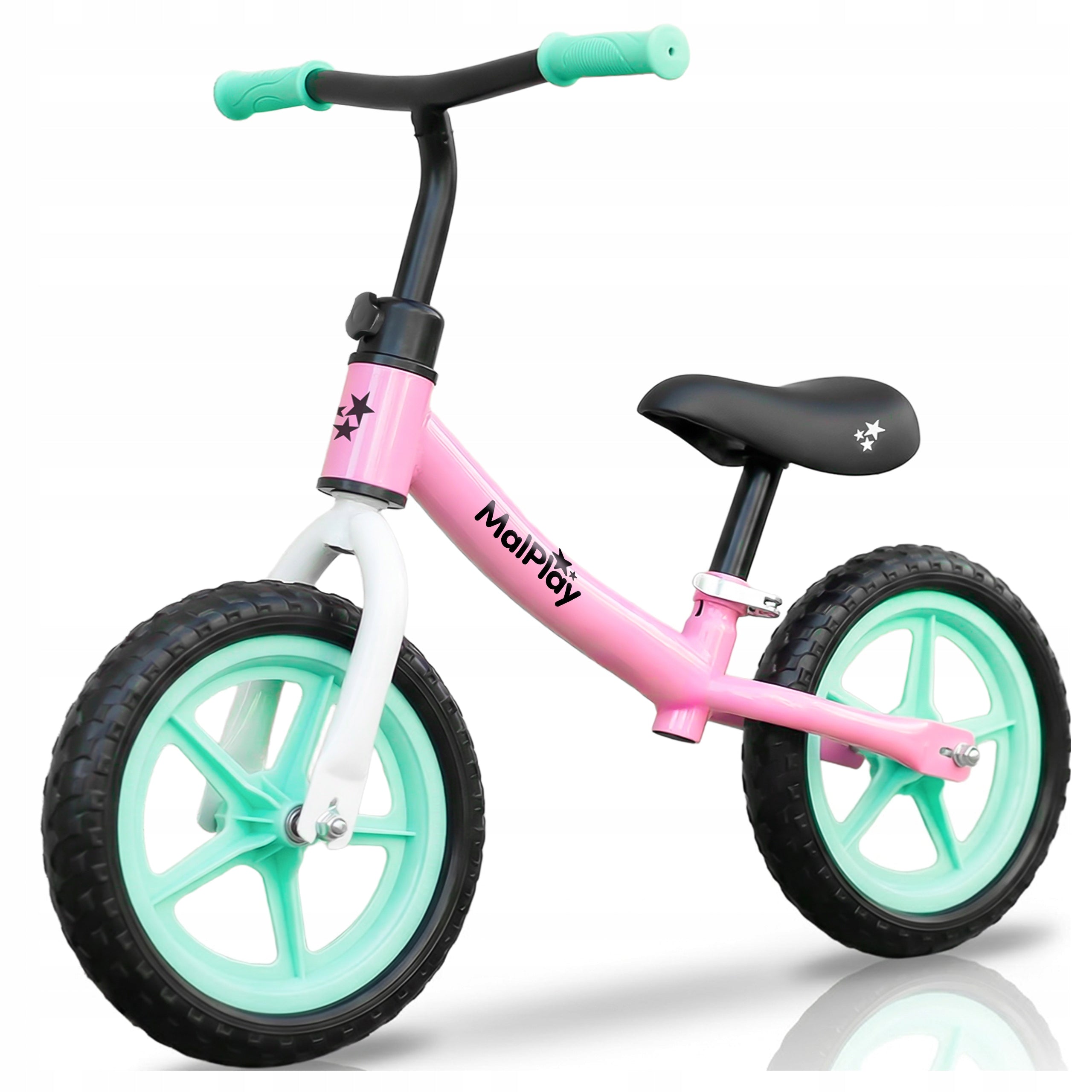 CHILDREN'S BALANCE BIKE FOR CHILDREN 2+ FOAM WHEELS EVA 12" LIGHT 1,8KG