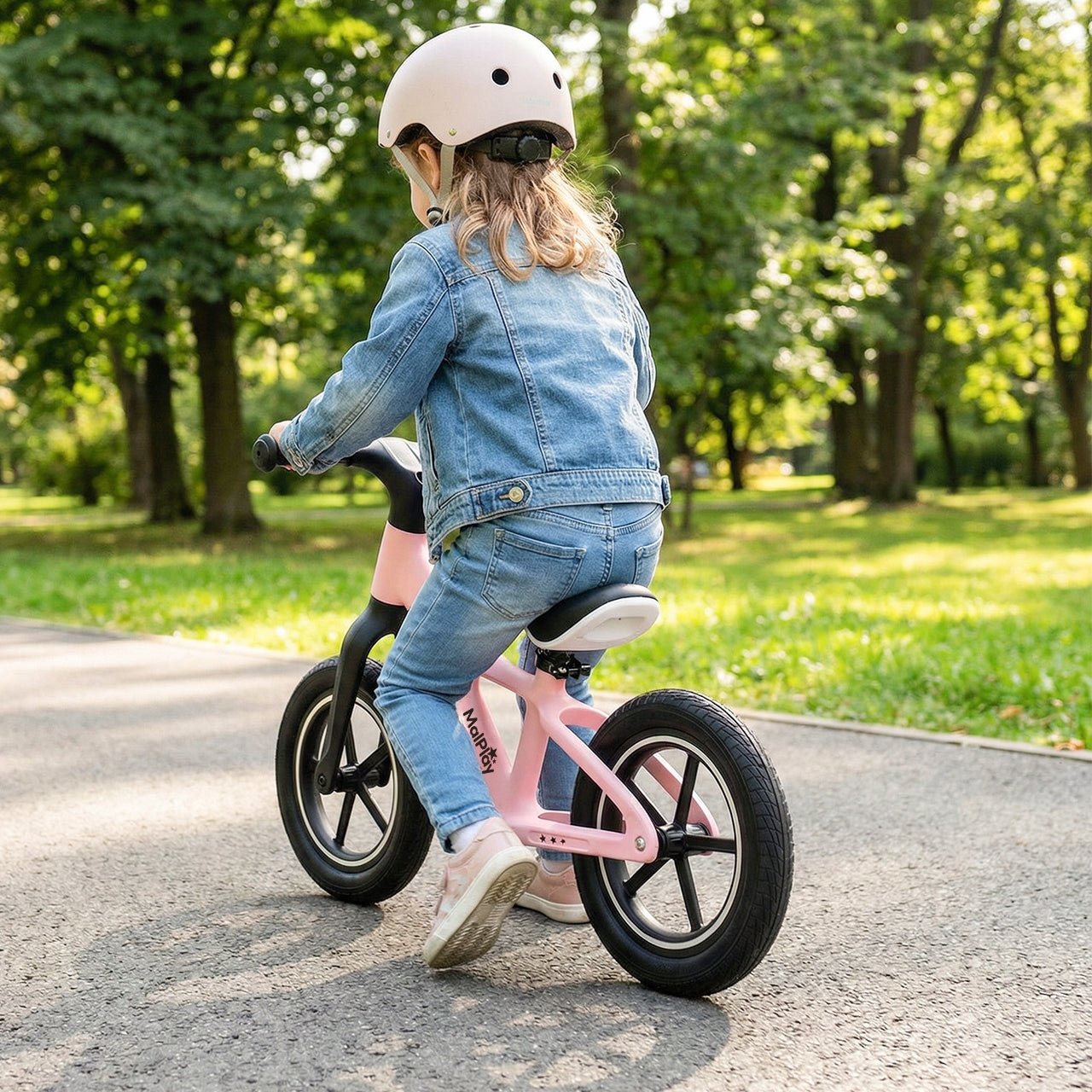 CHILDREN'S BALANCE BIKE FOR CHILDREN 2+ WHEELS 12" PU LIGHT 3,4KG NYLU PINK Manufacturer code 113664