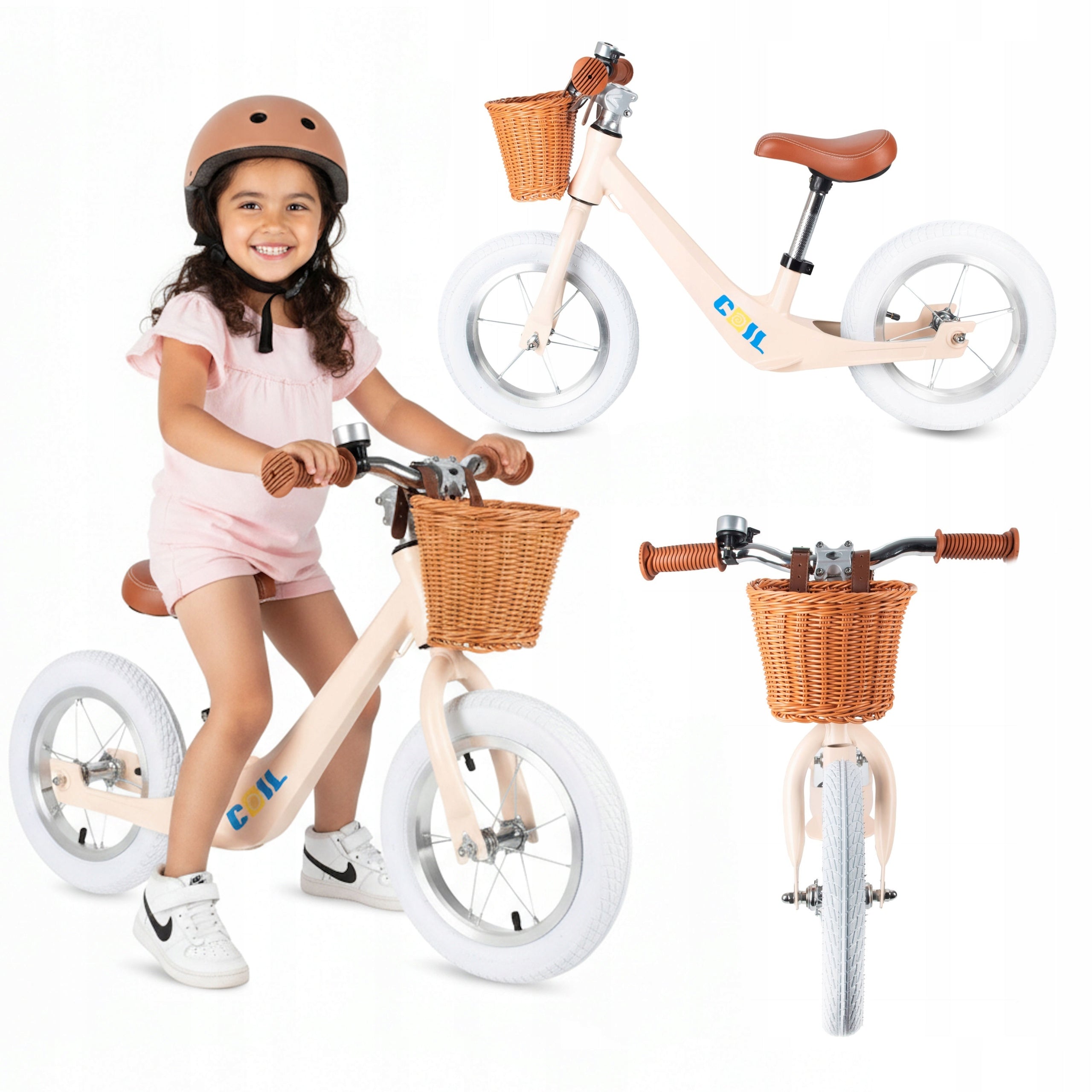 CHILDREN'S BALANCE BIKE LIGHT WHEELS 12" CHILDREN'S MAGNETIUM ADJUSTABLE OR