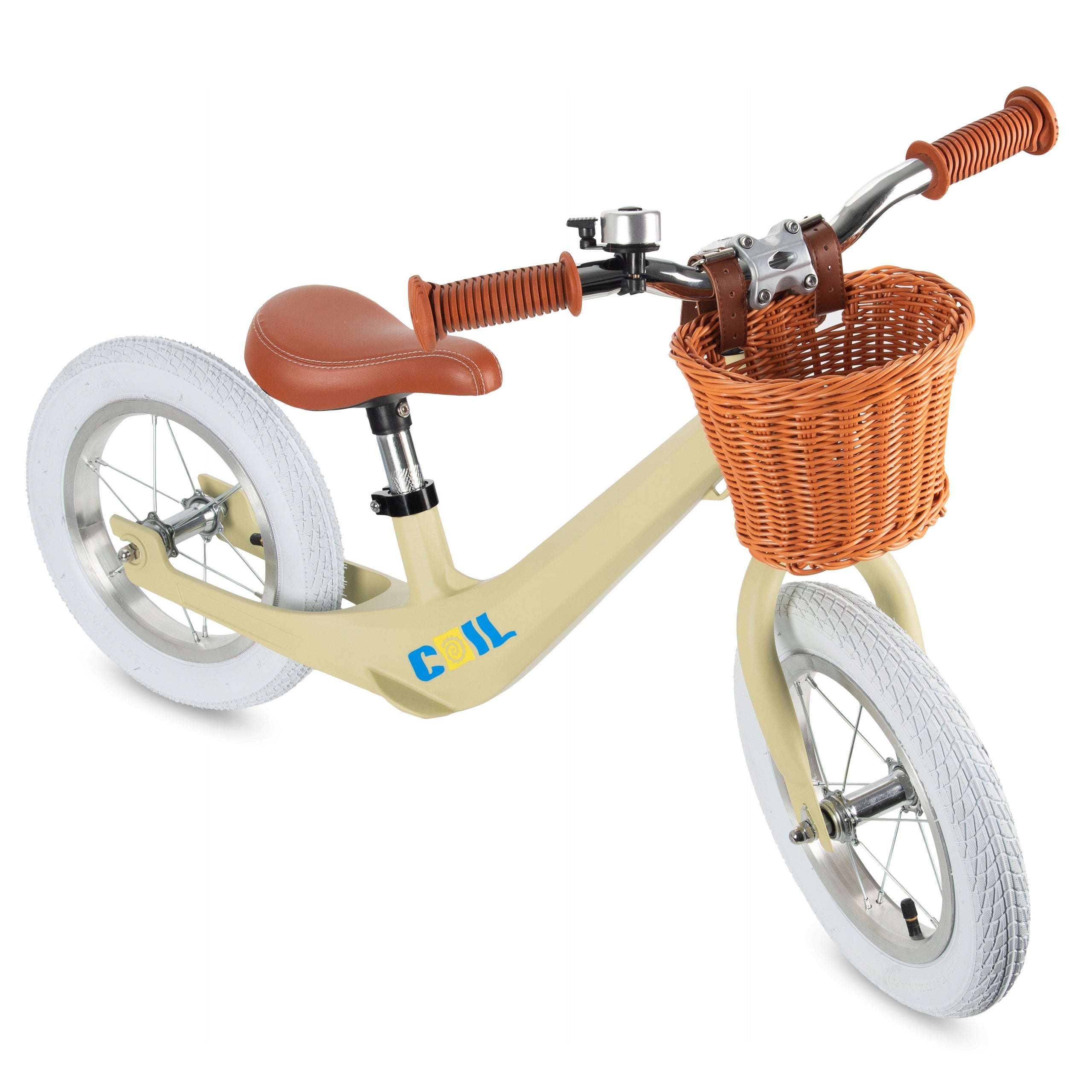 CHILDREN'S BALANCE BIKE LIGHT WHEELS 12" MAGNETIUM ADJUSTABLE COIL GREEN Color green