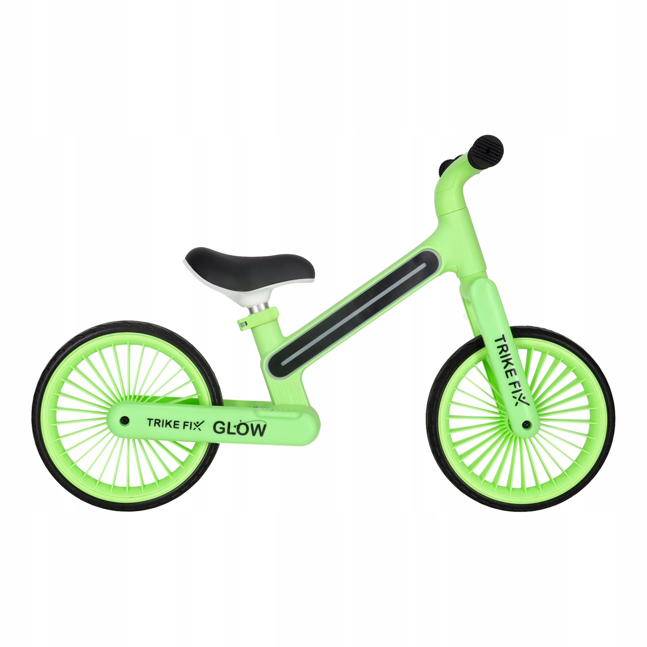 CHILDREN'S BALANCE BIKE TRIKE FIX GLOW LIGHTWEIGHT LED FRAME ADJUSTABLE NEON Maximum kid's weight 30 kg