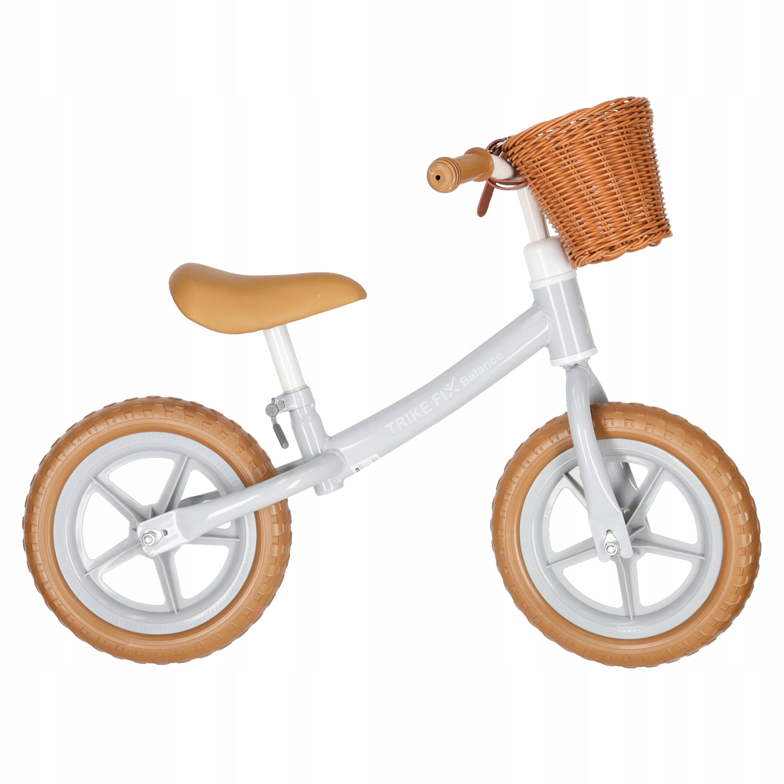 CHILDREN'S BALANCE BIKE WITH BASKET FOR CHILDREN 2 3 4 YEARS OLD LIGHT MAX 30KG Brand Ikonka