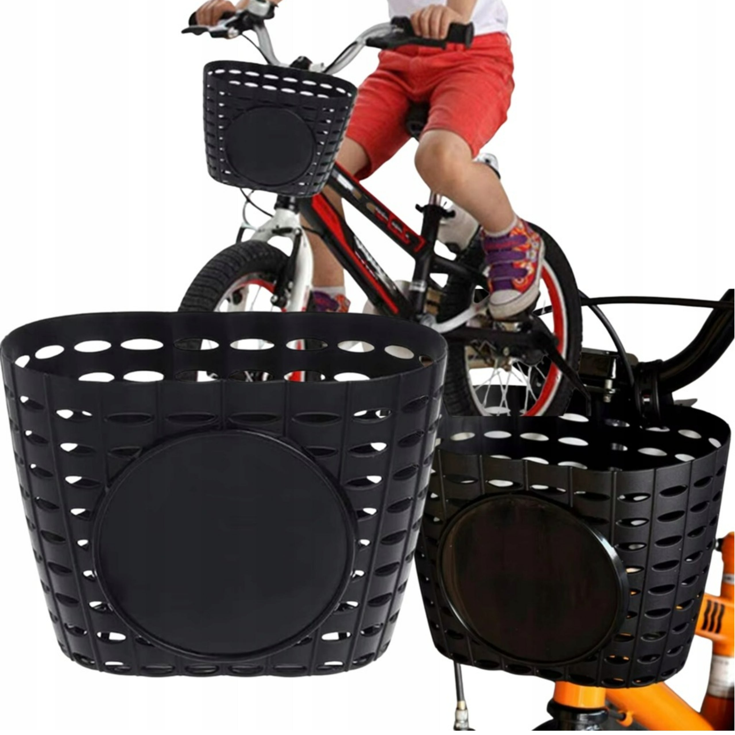 CHILDREN'S BICYCLE BASKET FOR STEERING WHEEL Universal 20x12x14 cm