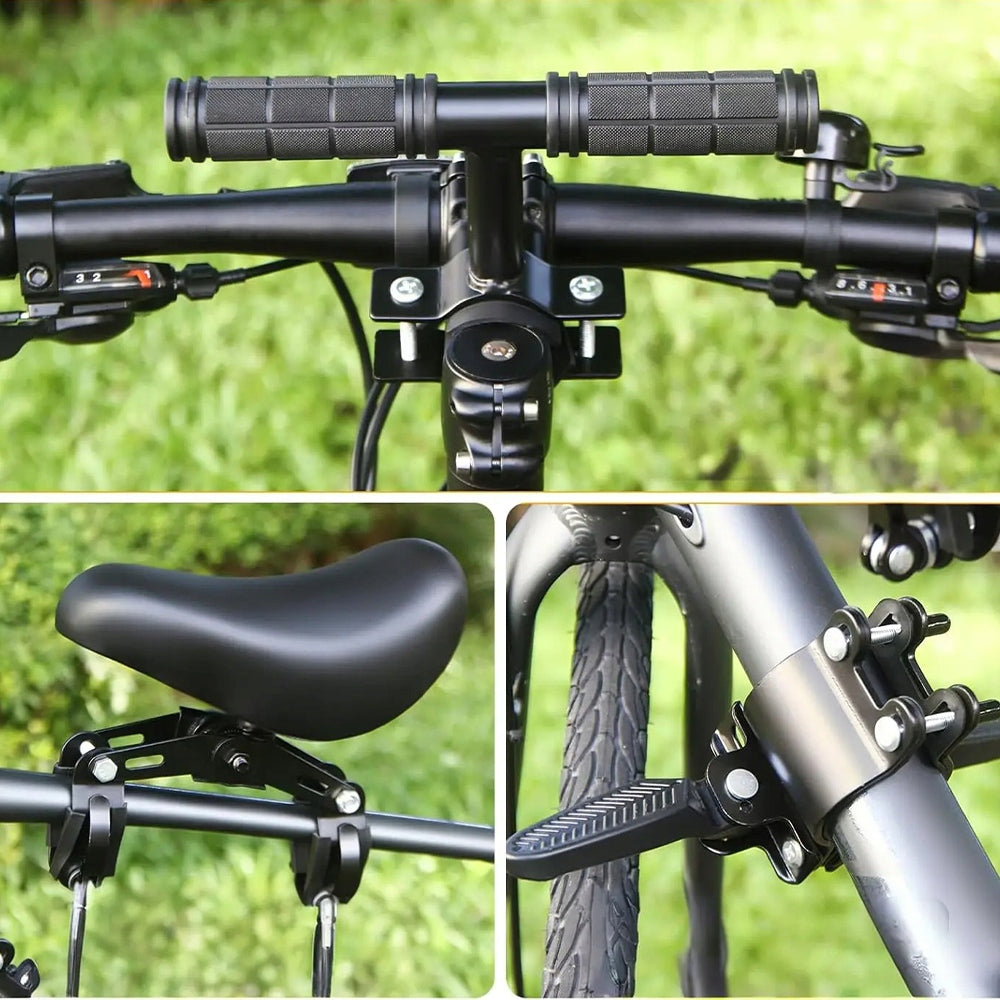 CHILDREN'S BICYCLE SEAT WITH HANDLEBAR GRIPS, FRONT SEATS Brand no brand