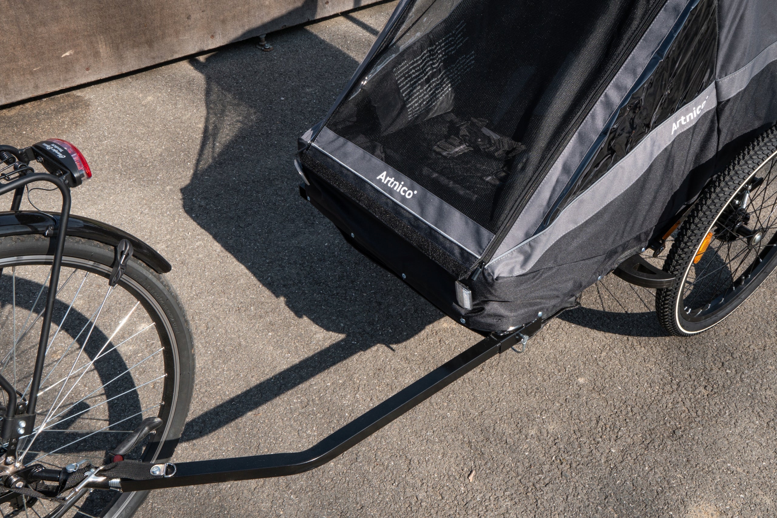 CHILDREN'S BICYCLE TRAILER FOR BIKE TRAIL STROLLER JOGGER PREMIUM Number of seats 2
