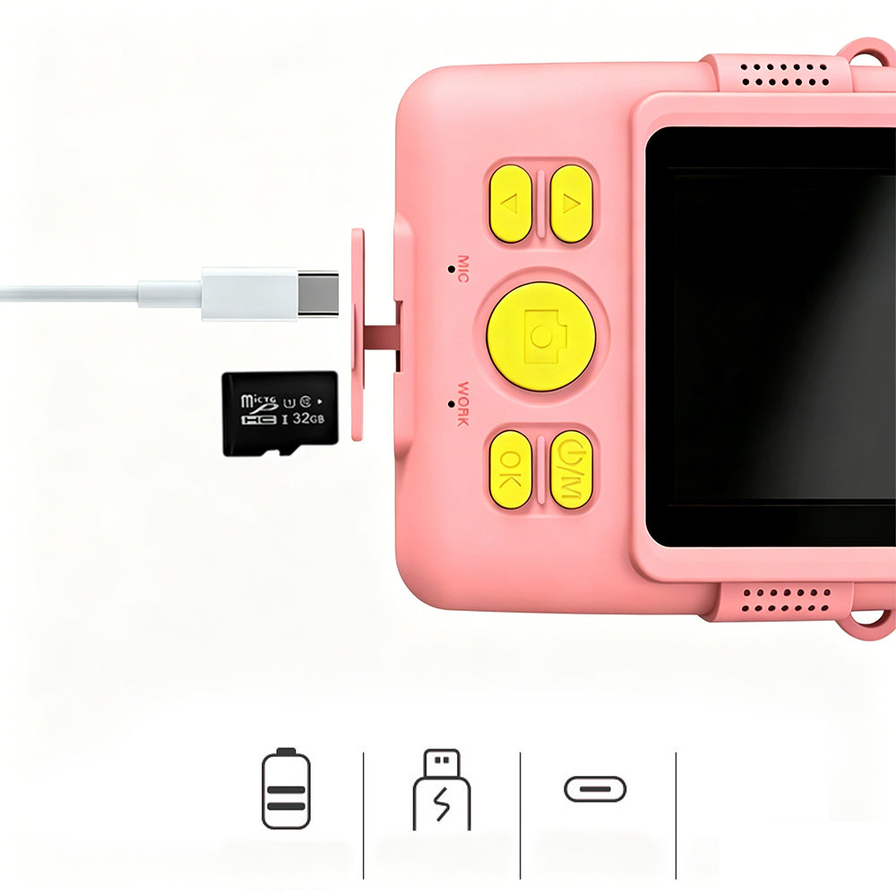 CHILDREN'S CAMERA 1080P HD + CARD 32GB Camera for children Model hsjwjrri4