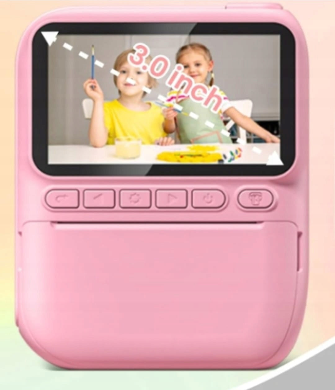 CHILDREN'S CAMERA DIGITAL INSTANT PINK + 3 ROLLS Brand no brand