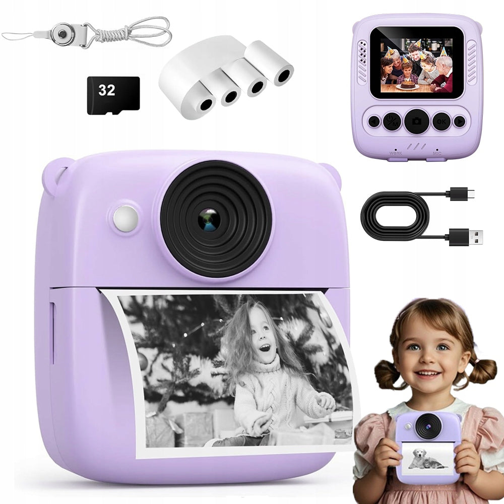 CHILDREN'S CAMERA INSTANT 48MP 1080P 16X FOR GIFT