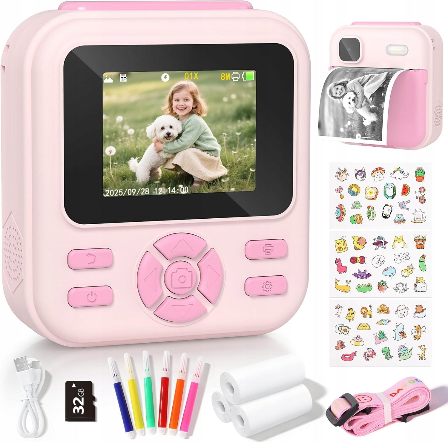 CHILDREN'S CAMERA INSTANT PHOTO DIGITAL CAMERA YOHOOLYO Packaging status original