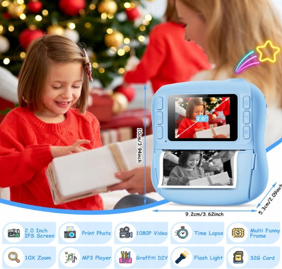 CHILDREN'S CAMERA INSTANT PHOTO DIGITAL HANGRUI 32GB 1080P Brand no brand