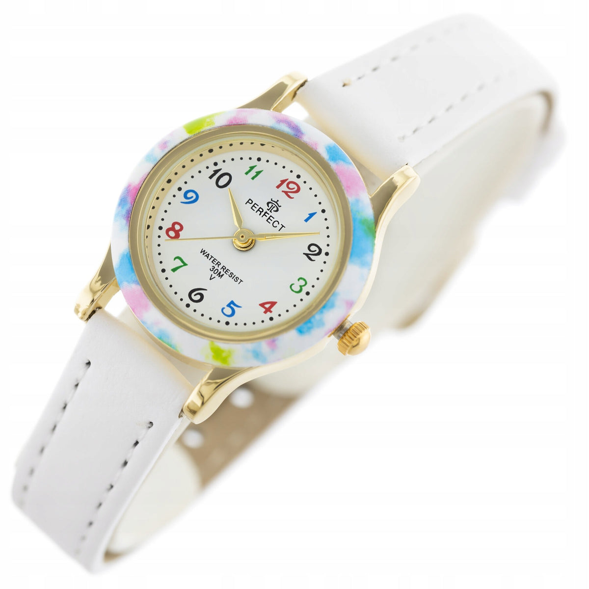 CHILDREN'S COMMUNION WATCH PERFECT LP195-04 white (zp812d) + BOX Brand Perfect