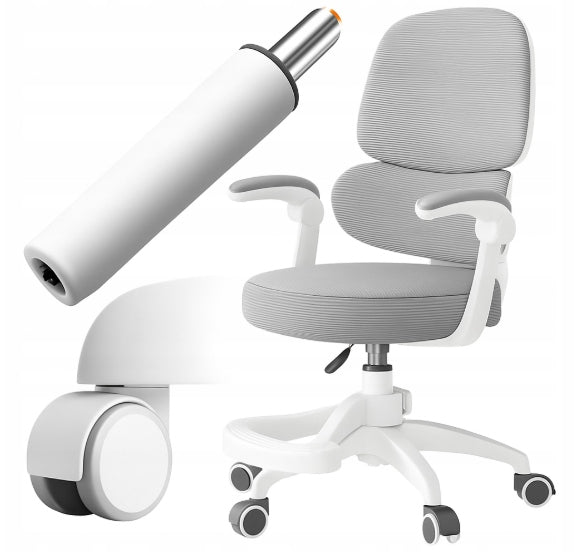 CHILDREN'S DESK CHAIR SWIVEL CHAIR GREY WITH FOOTREST Manufacturer code FOTEL OBROTOWY KRZESŁO DO BIURKA