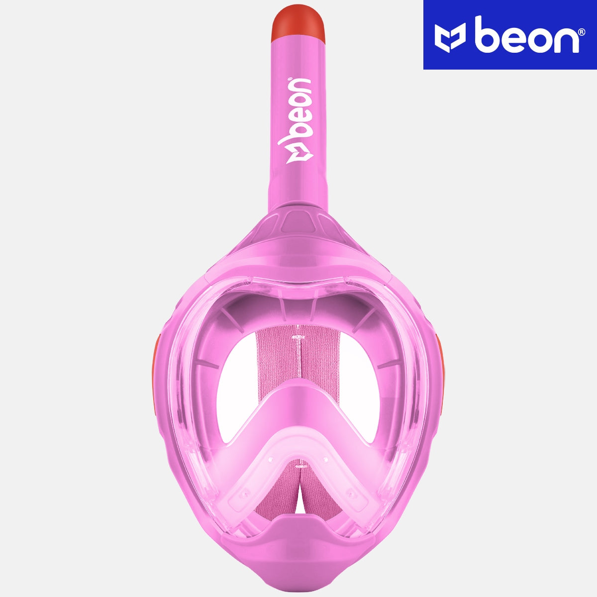 CHILDREN'S DIVING MASK FULL FACE FOR SWIMMING SKORKELING PINK Brand Beon