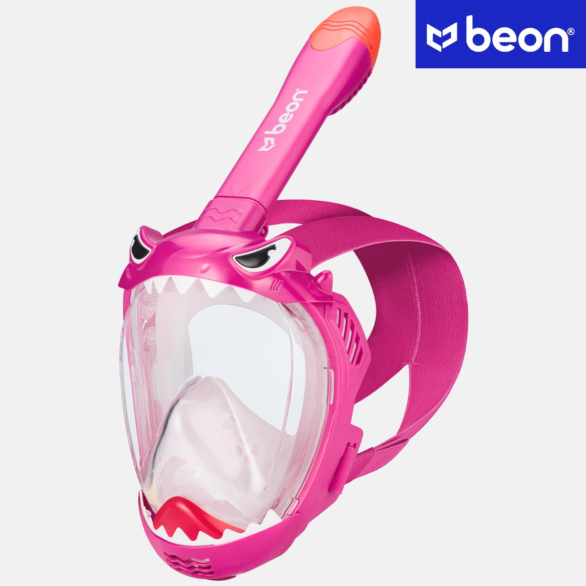 CHILDREN'S DIVING MASK FULL FACE FOR SWIMMING SKORKELING PINK Color pink