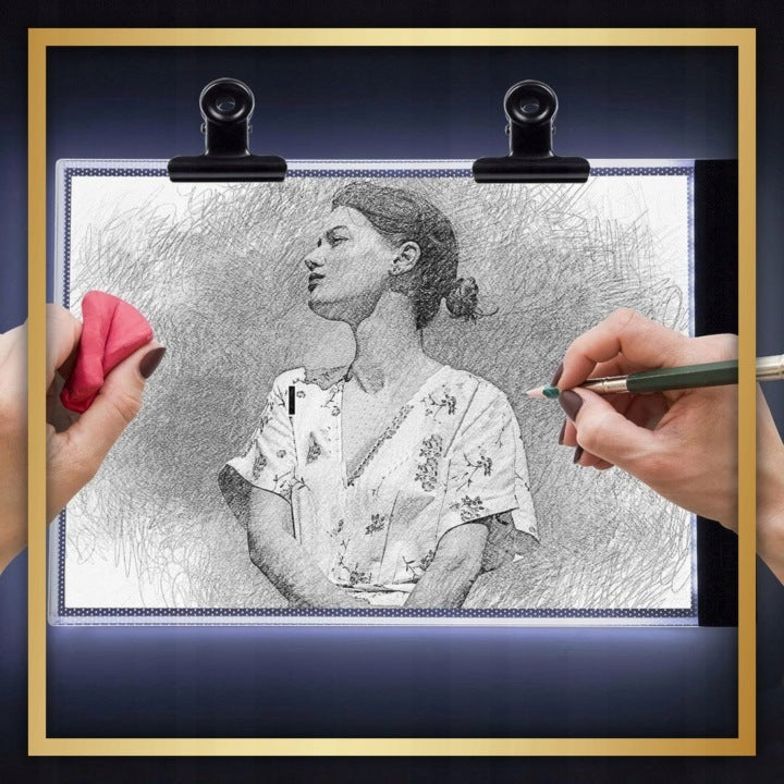 CHILDREN'S DRAWING TABLET LED DRAWING BOARD GIFT LED HIT Manufacturer code LED DESKA KREŚLARSKA