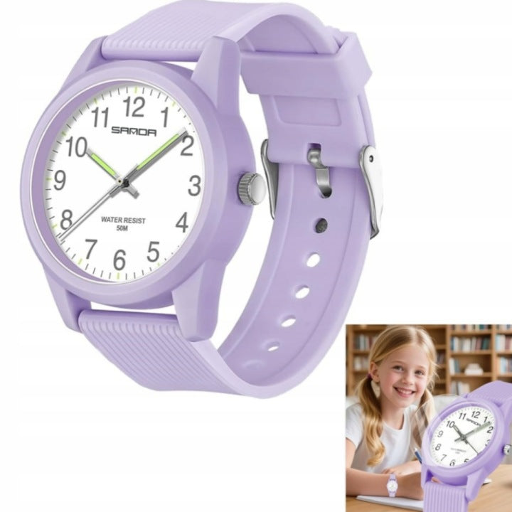 CHILDREN'S EDUCATIONAL WATCH WATERPROOF 50M WITH LIGHT FUNCTION